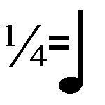one quarter note equals a crotchet