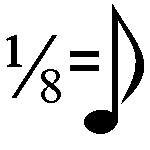 one eighth note equals a quaver
